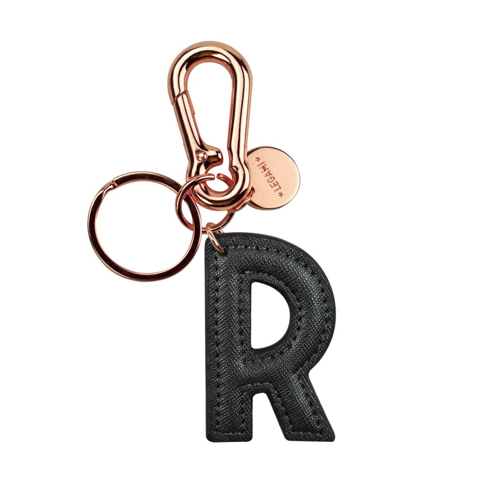 My Initial, nyckelring - R, svart