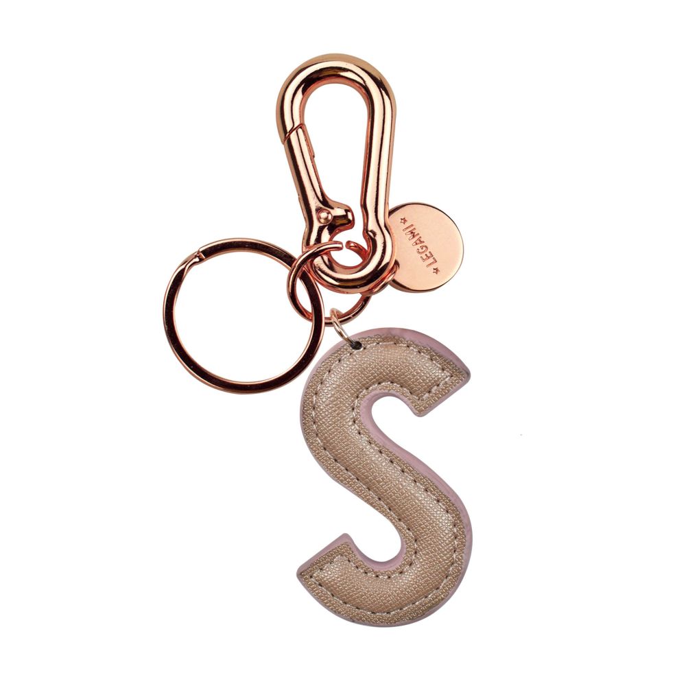 My Initial, nøglering - S, rosa