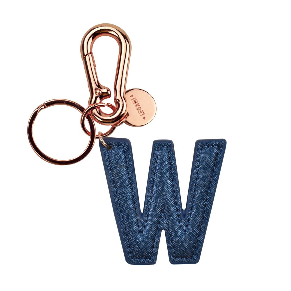 My Initial, nyckelring - W, blå