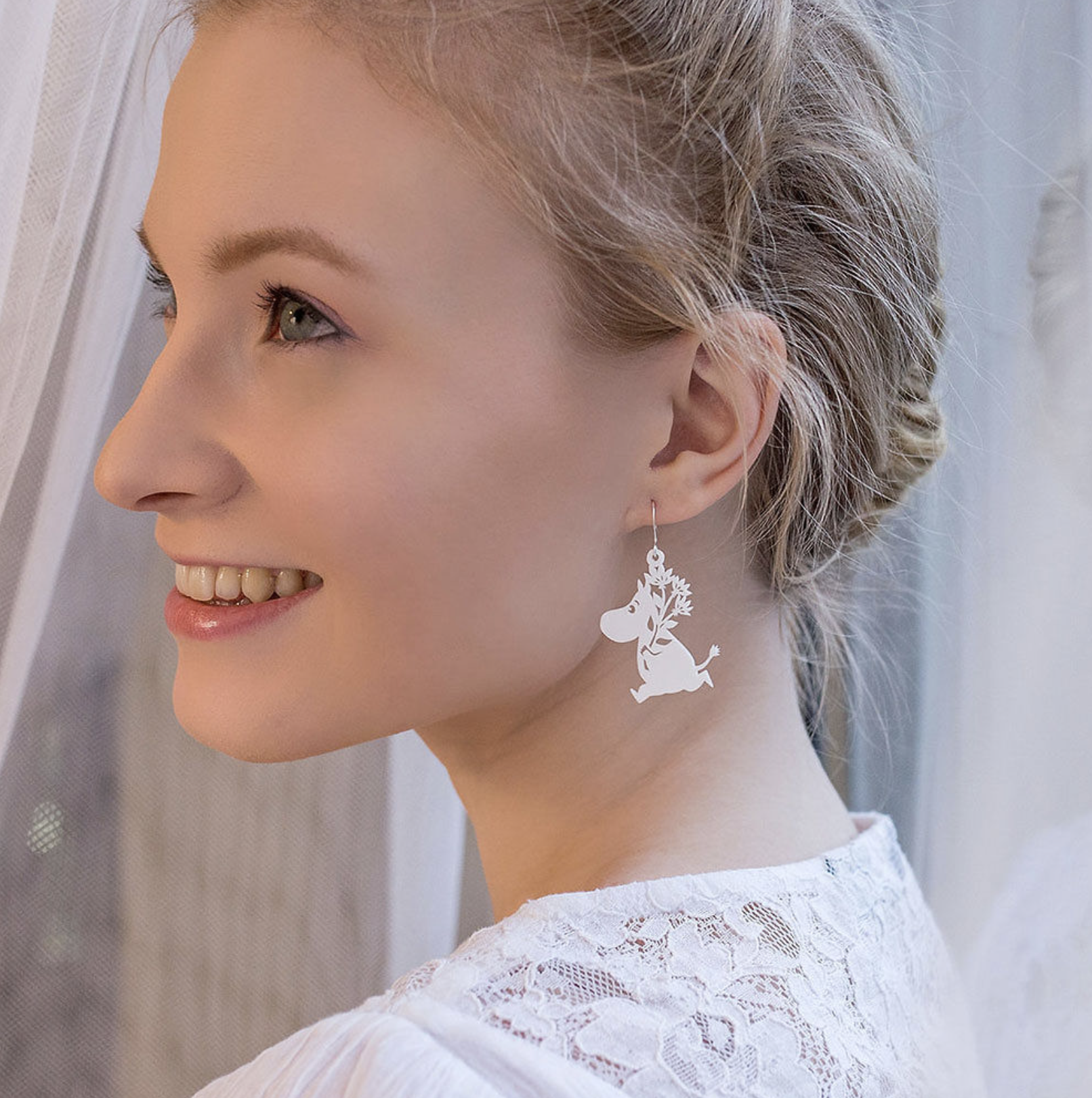 Mumintrollet Örhängen - Blommor - Coruu