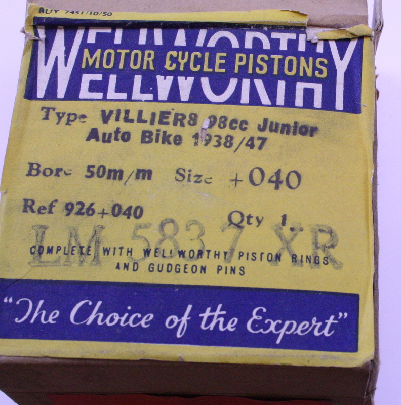 Stempel Rex Villiers 98 cc ( Ladies' Bike ) 1938-39, Villiers Junior 98 cc 1938-47 England 51,00 mm - 3