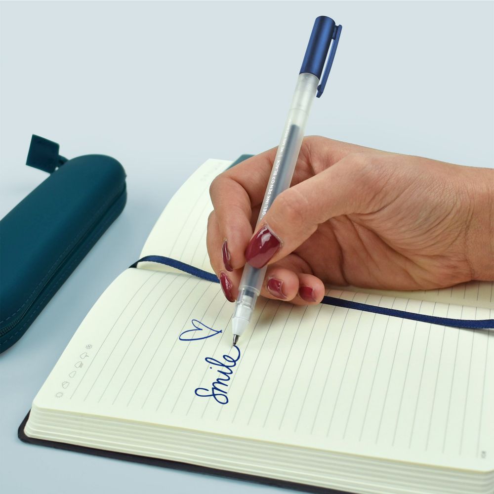 Gel ink pen, blå - 4