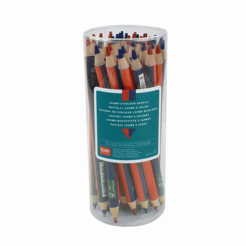 Jumbo 2-color pencil, blyertspenna, röd/blå - 2