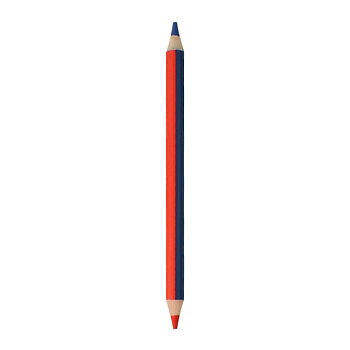 Jumbo 2-color pencil, blyertspenna, röd/blå
