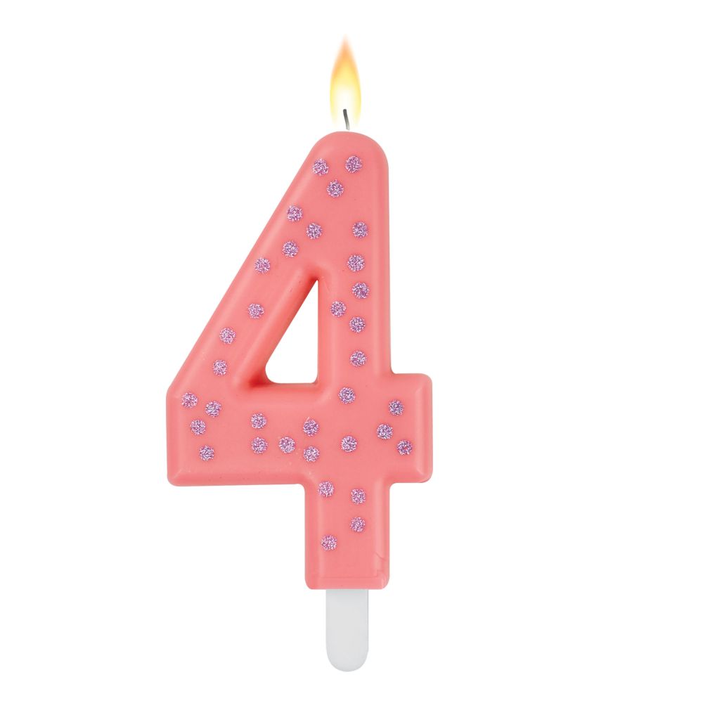 Maxi Cake Candle, kagelys - rosa 4