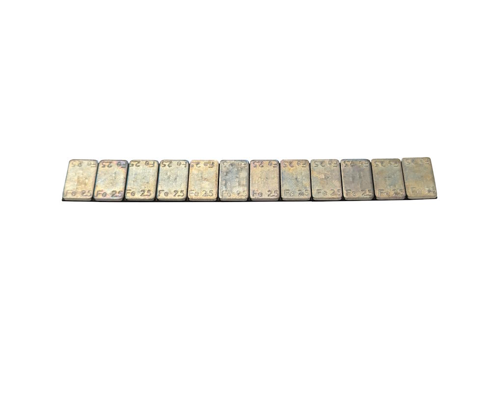 Premium Adhesive weight steel thin, 12 x 2,5g 2,4mm 167 pcs - 2
