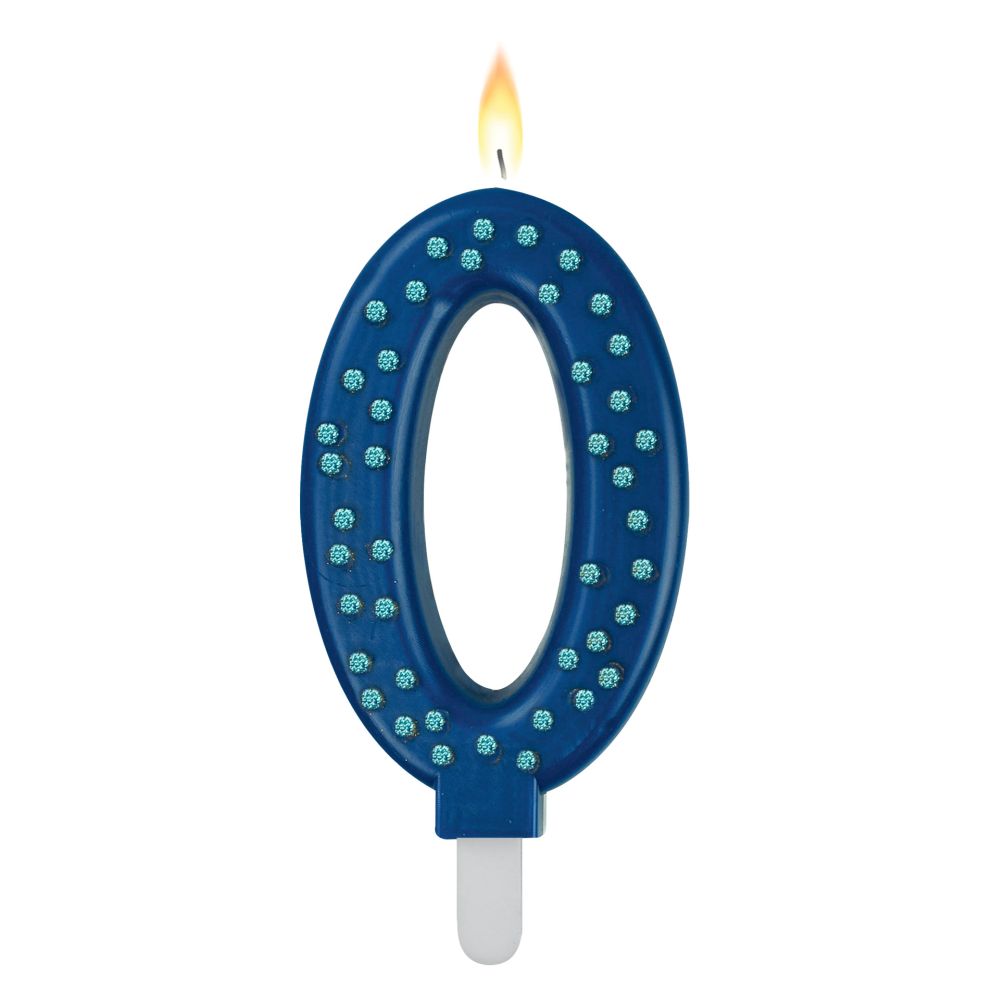 Maxi Cake Candle, tårtljus - blå 0