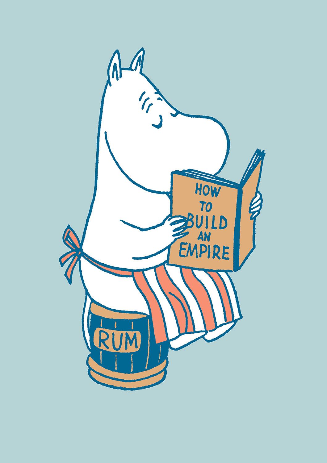Moomin build an empire, Greeting Card