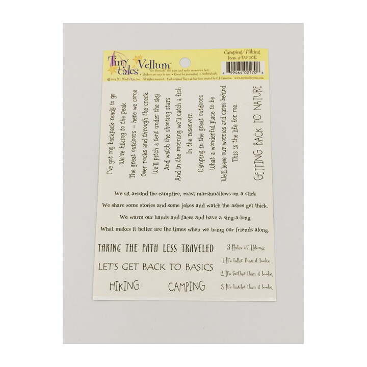My Mind's Eye Stickers Tiny Tales - Camping, Hiking