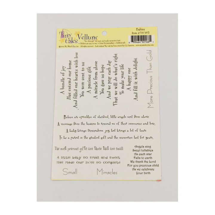 My Mind's Eye Stickers Tiny Tales - Babies