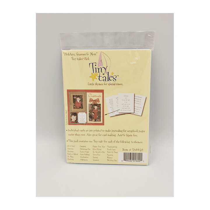 My Mind's Eye Stickers Tiny Tales Pack - Holidays, Seasons & More