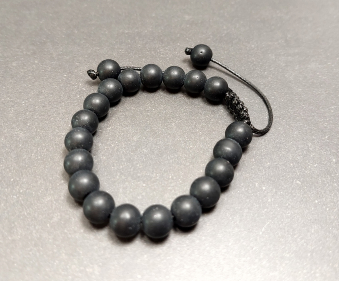 Matt Svart Onyx Armband  - 2