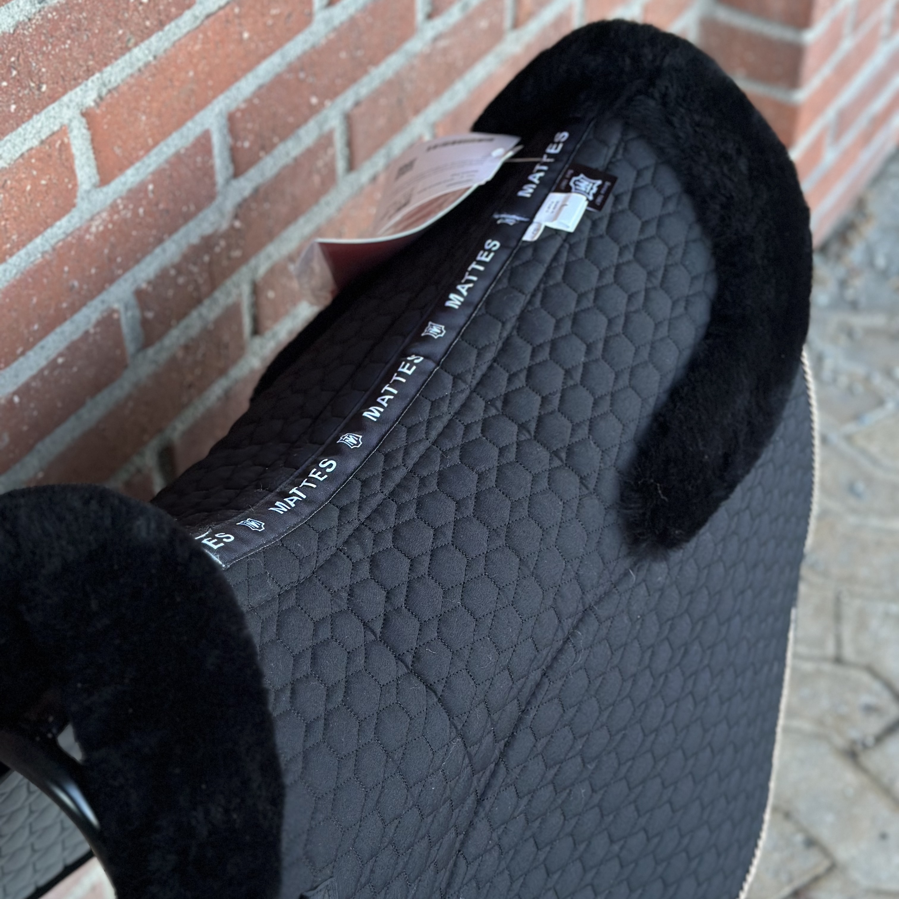 Mattes fårskinnsschabrak 1 fläta - 2