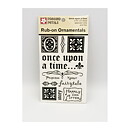 Pressed Petals Rub-On Ornamental - Once Upon a Time