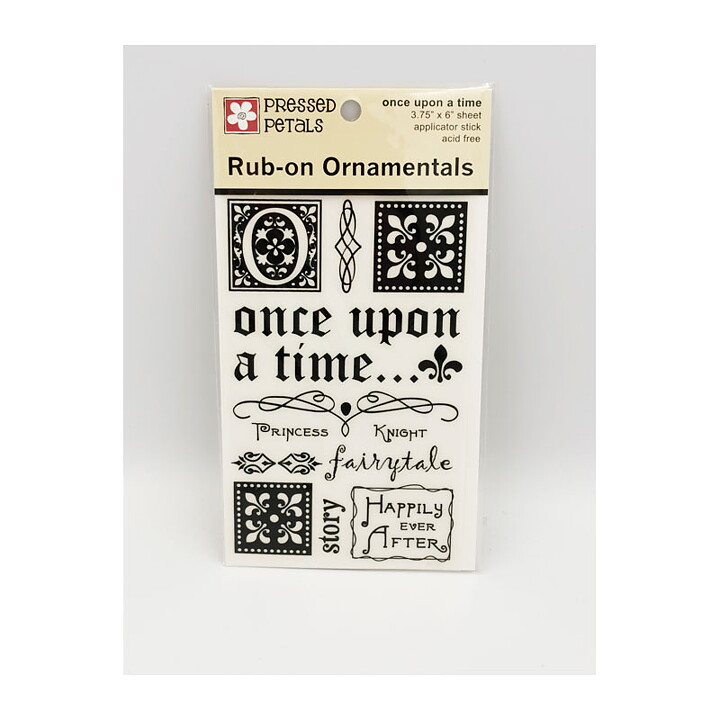 Pressed Petals Rub-On Ornamental - Once Upon a Time