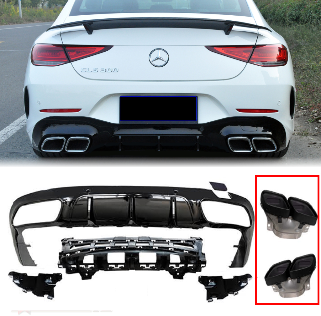 1. CLS 63 look diffuser+pipes 18-22 BLACK