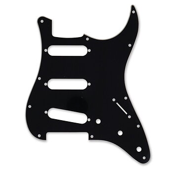 Pickguard Stratocaster Standard 3-Ply (Black)