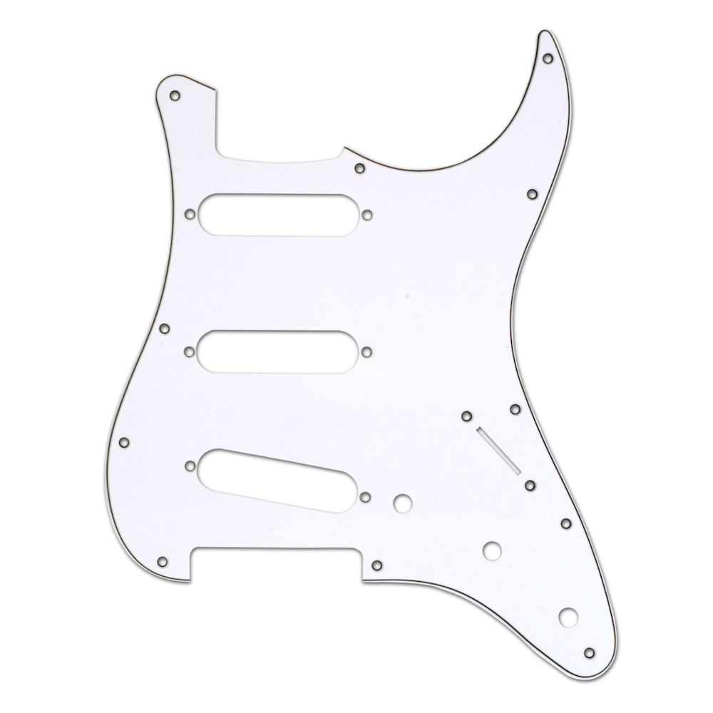 Pickguard Stratocaster Standard 3-Ply (White)