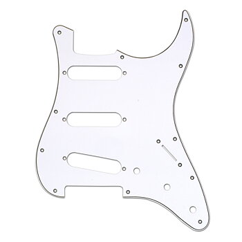Pickguard Stratocaster Standard 3-Ply (White)