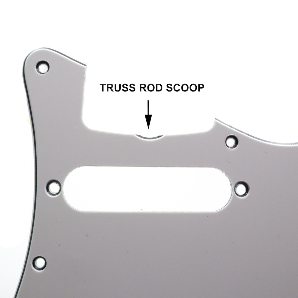 Pickguard  '62 Stratocaster 3-Ply Truss Rod Scoop (Mint-Green) - 4