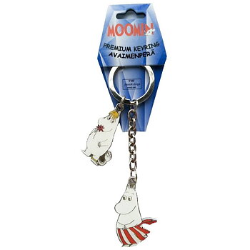 Nyckelring med Snorkfröken och Muminmamma figurer