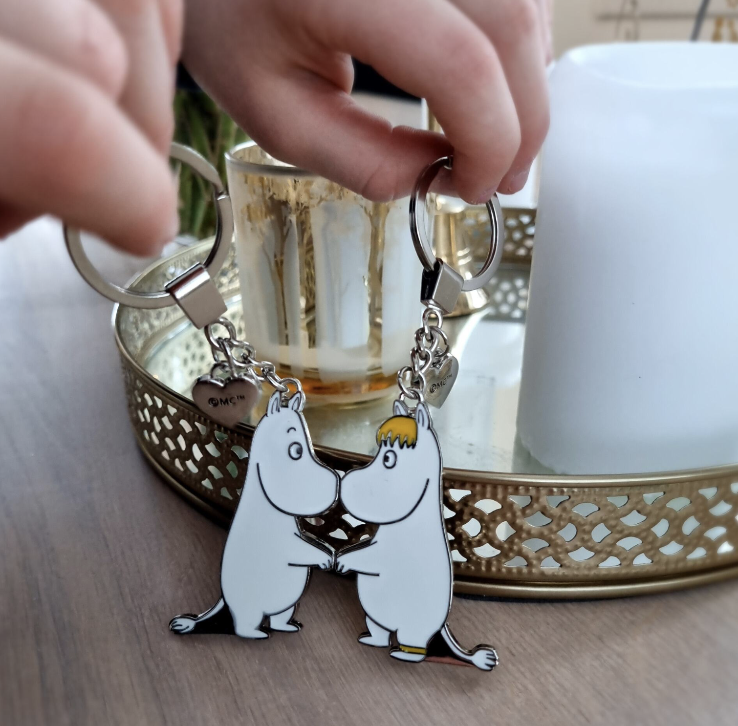 Mumin Nyckelring Set - Mumintrollet & Snorkfröken - 3