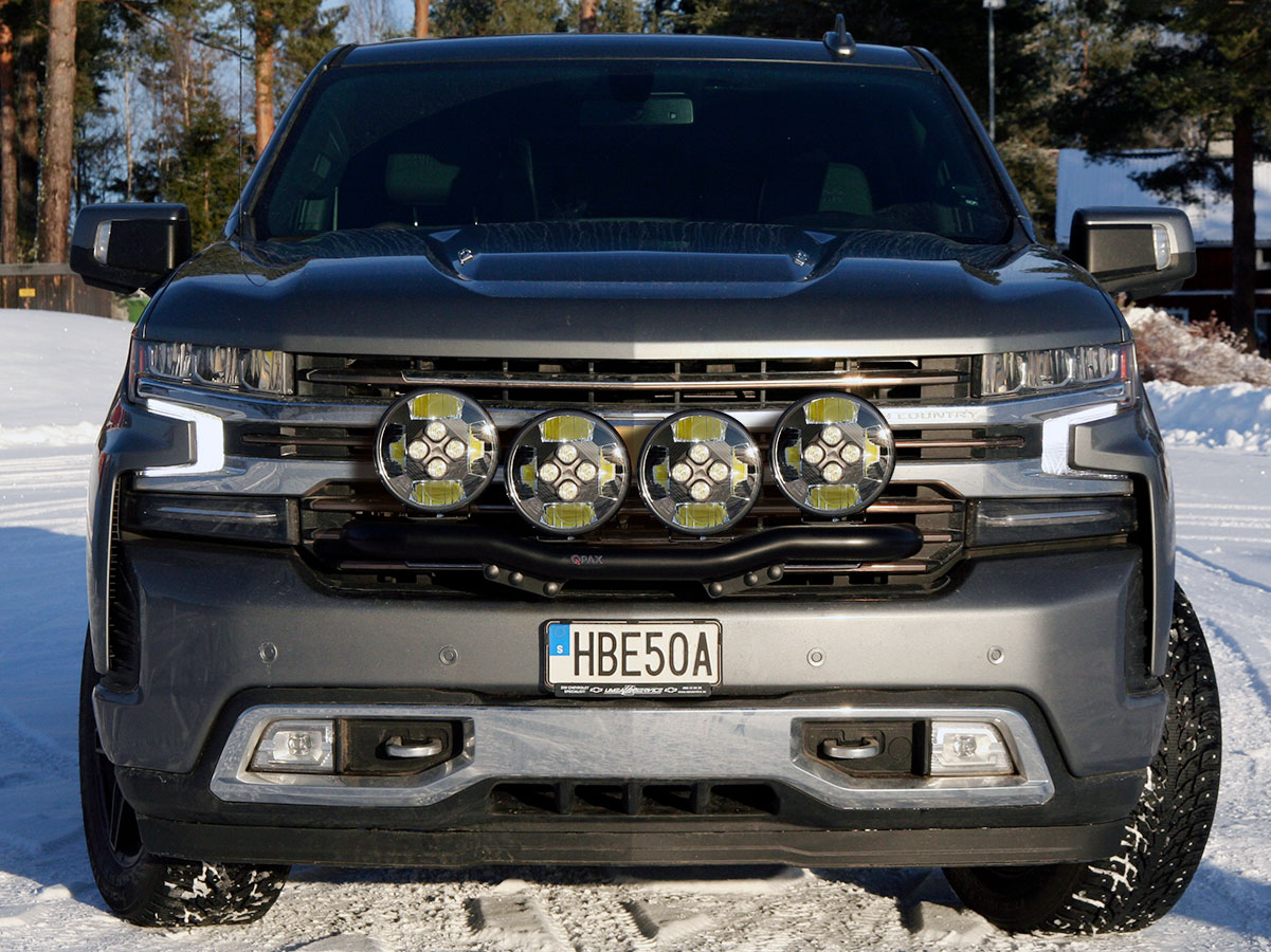 Q-LIGHT Chevrolet Silverado 1500 High Country 19-22 extraljusfäste (extraljusbåge) för 4st lampor - 2