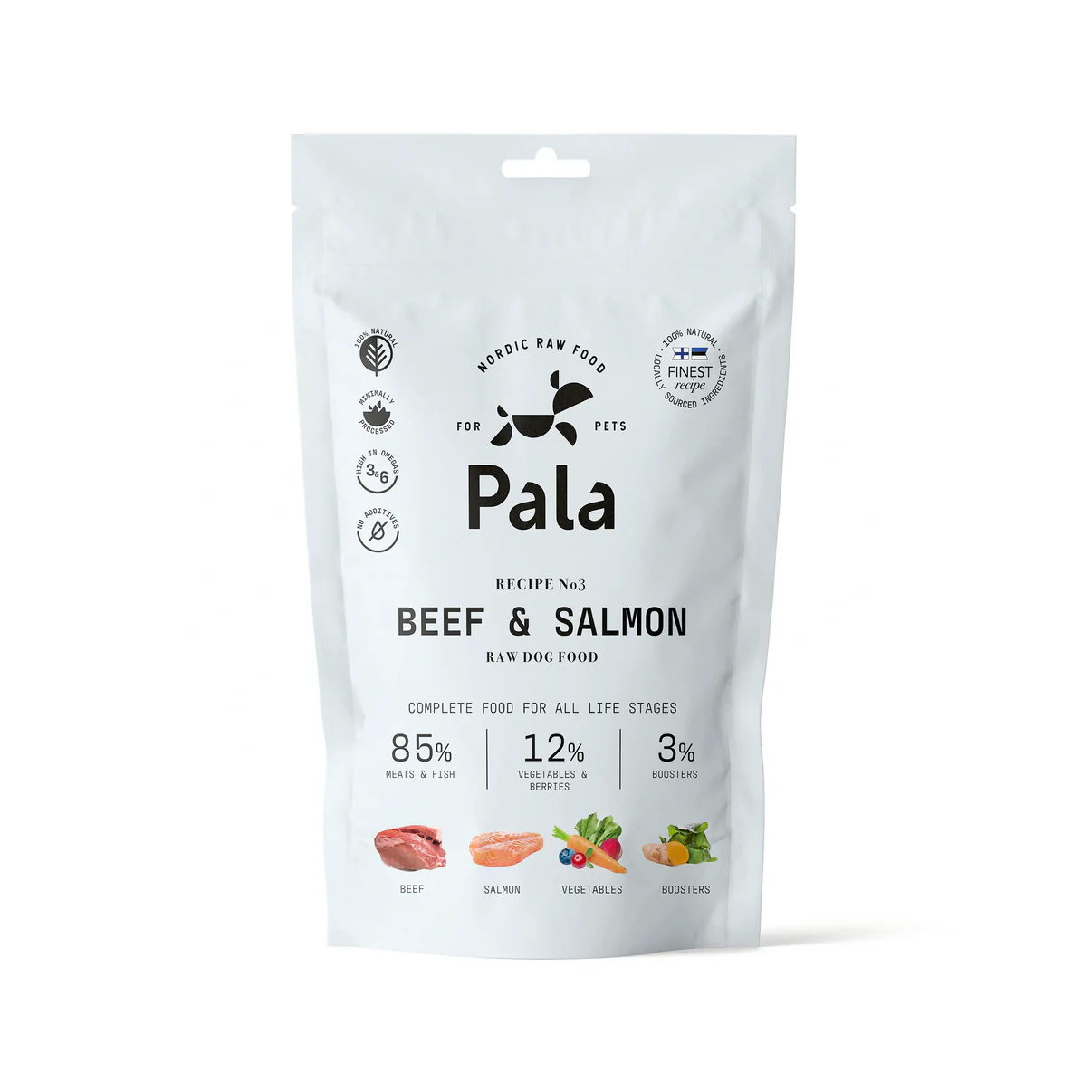 Pala Recept #3 - Nötkött & lax 100 g