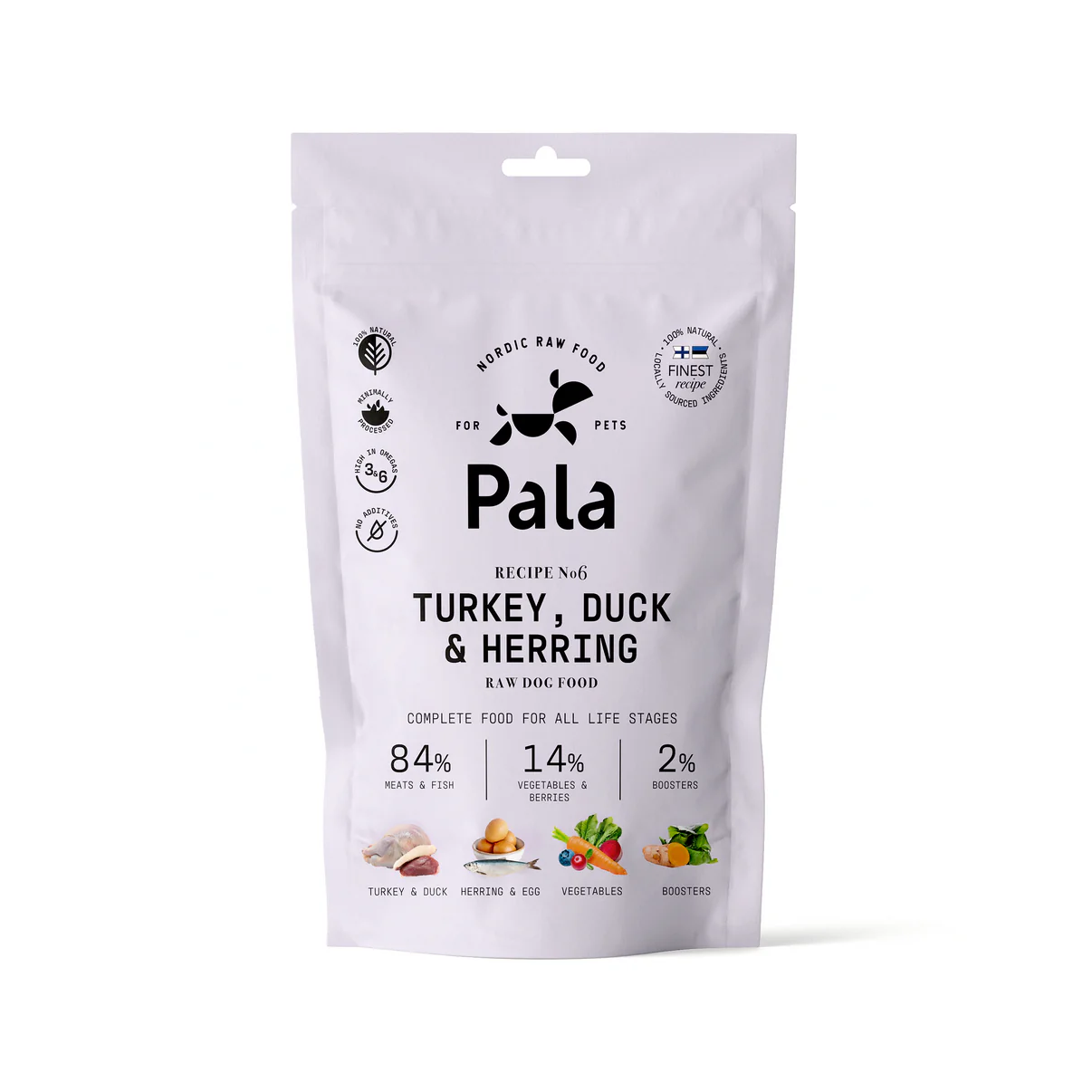 Pala Recept #6 - Kalkon, anka & sill 100 g