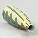 Mari Simmulson (Agave 1960) Brown Vase with Leaf Decor 23 cm 