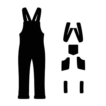 Dies - Reprint - Worker pants  50x22 mm