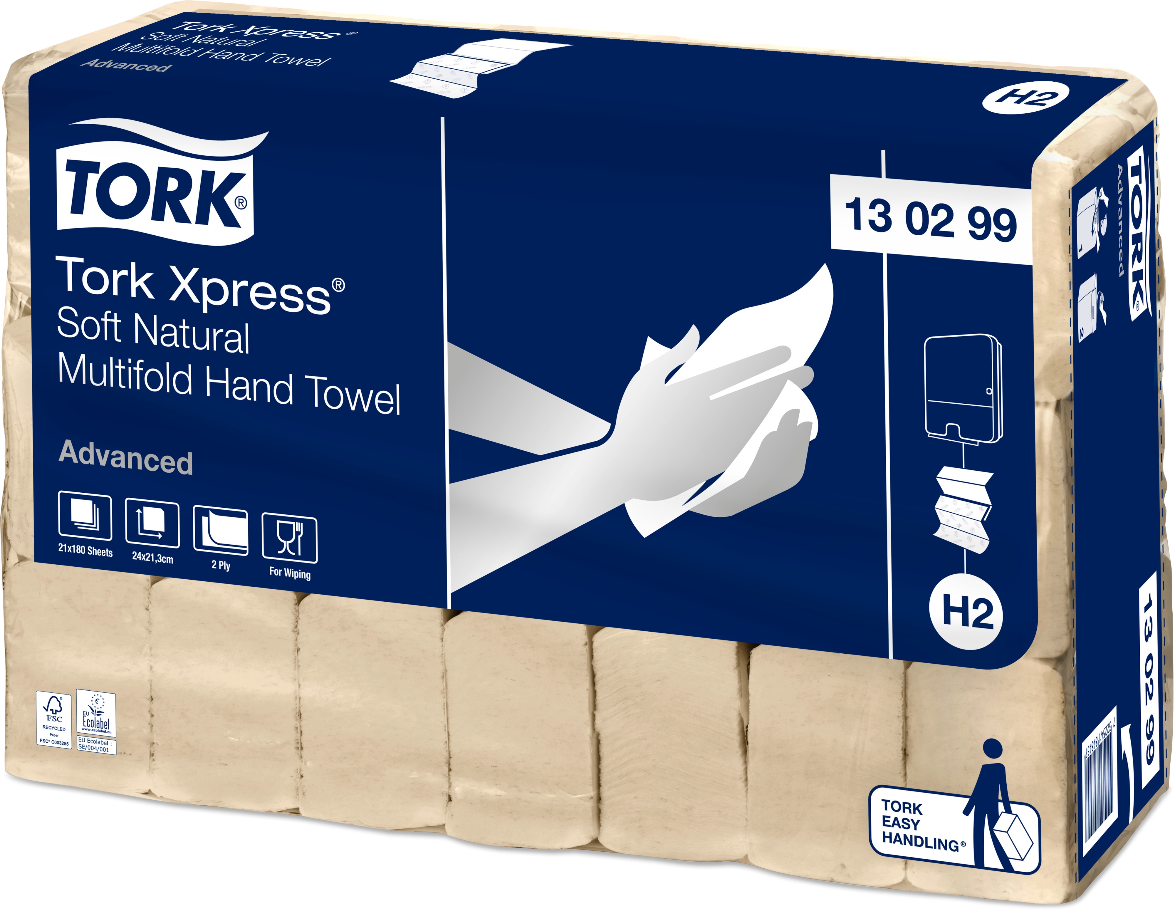 Tork Xpress® Mjuk Multifold Handduk Natur Advanced