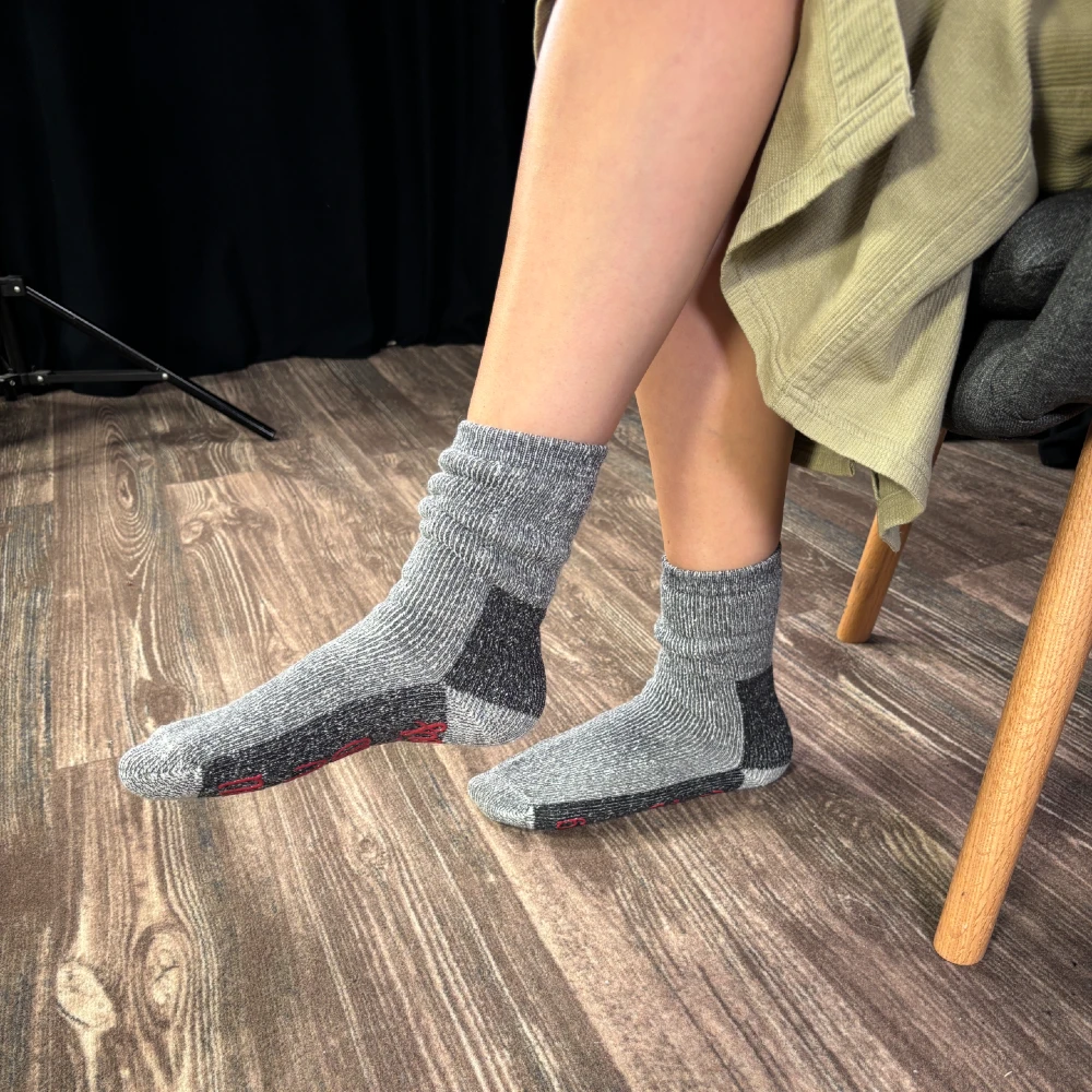 Uldsokker med skridsikring - Supersoft Edition - 6