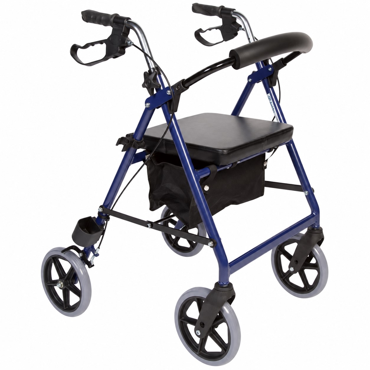 Impala extra bred rullator med sits och väska