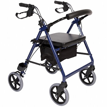 Impala extra hög rullator med sits och väska