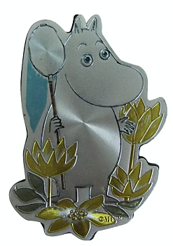 Mumin aluminium magnet med Mumintrollet motiv
