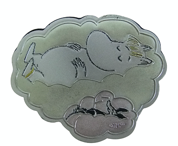Mumin aluminium magnet med Snorkfröken motiv