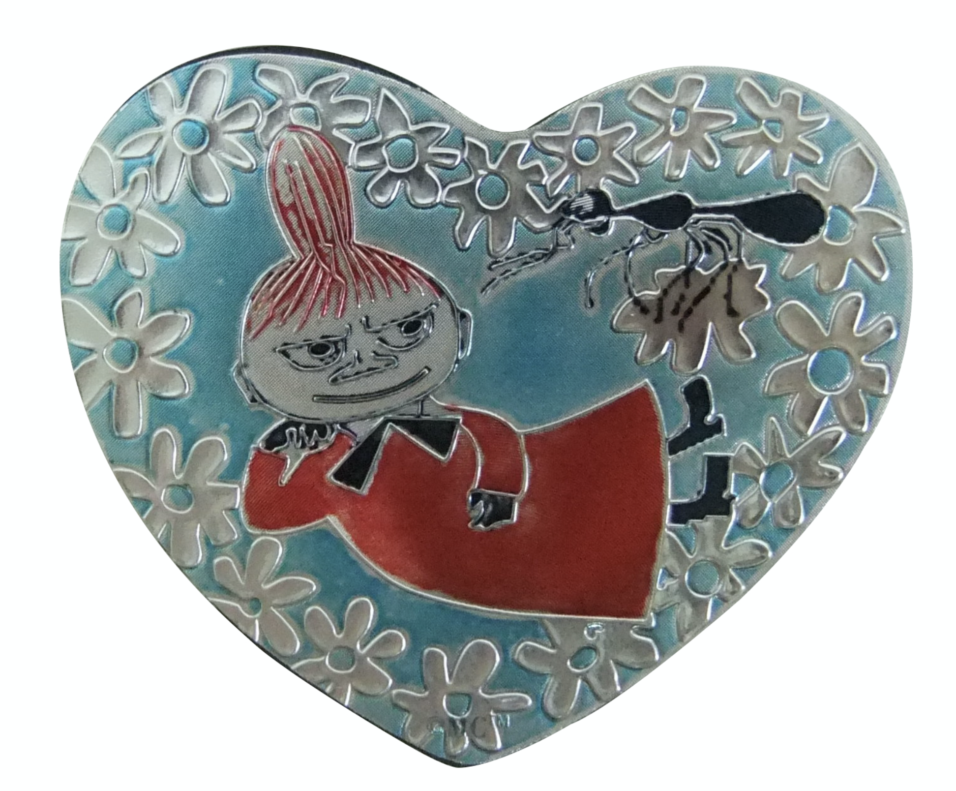 Mumin aluminium magnet med Lilla My motiv