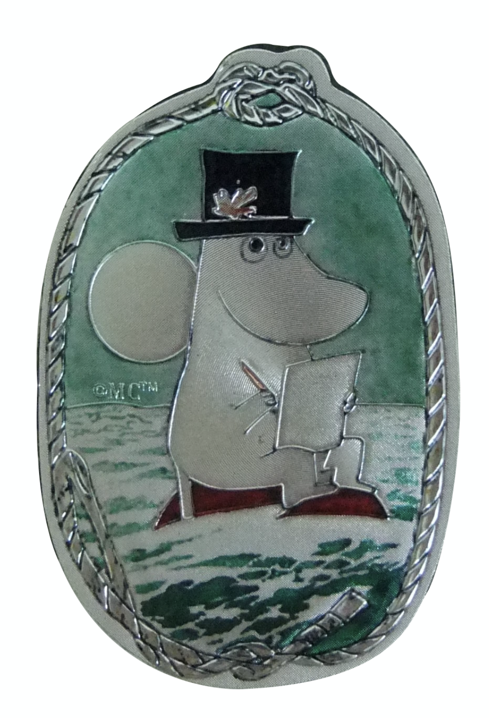 Mumin aluminium magnet med Muminpappa motiv