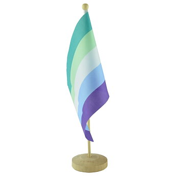 Gay man tables flag