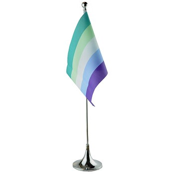 Gay man tables flag