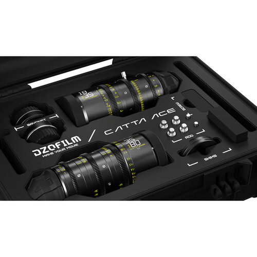 DZOFilm Catta Ace FF 18-35/35-80mm T2.9 Cine Zoom Lens PL/EF Bundle Black - 2