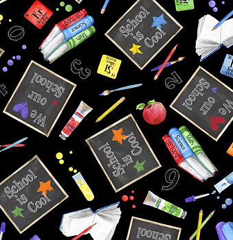 School is Cool - Black Chalkboards
