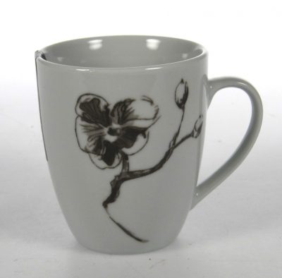 Mugg med  Black Orkidé