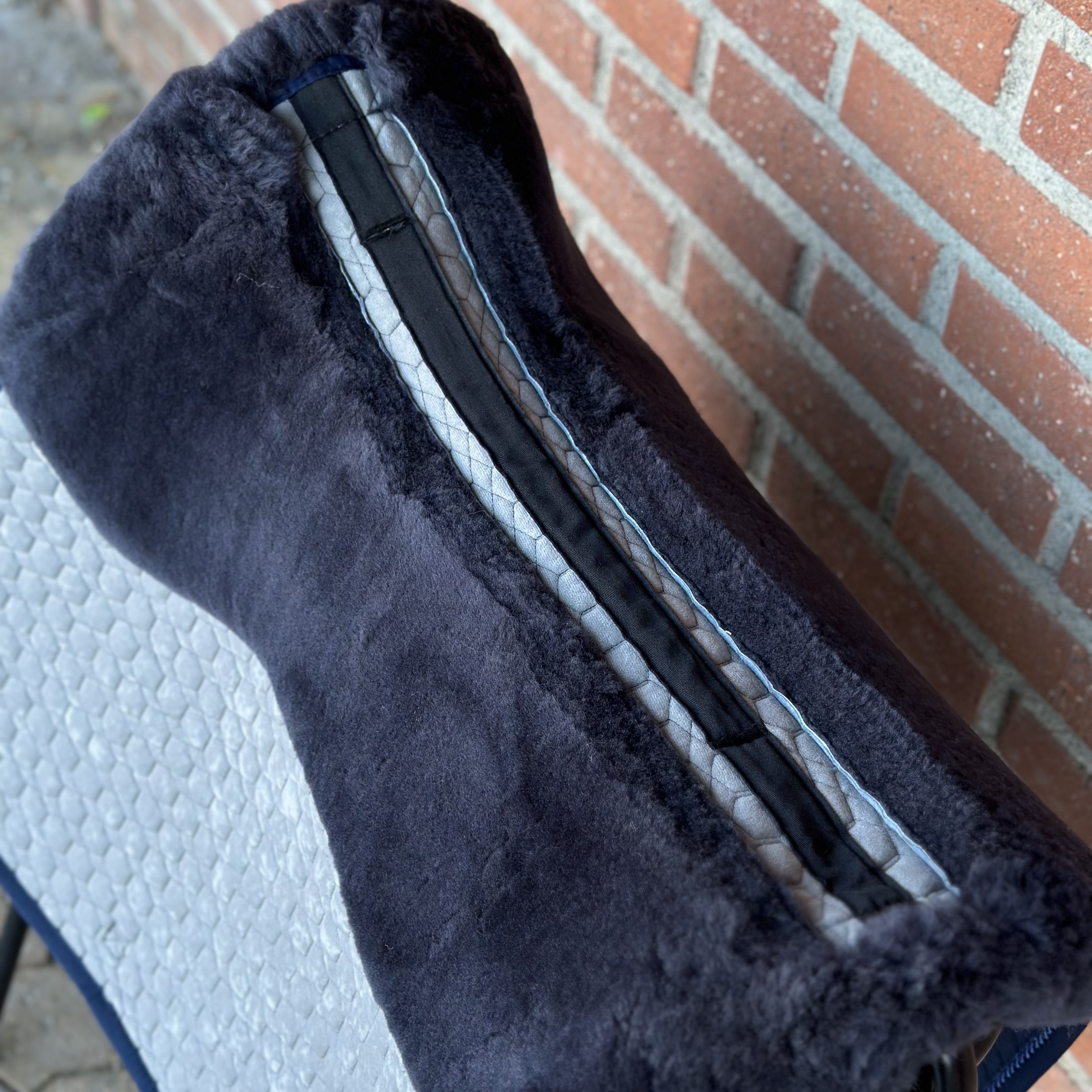 Mattes fårskinnsschabrak 1 fläta - 5