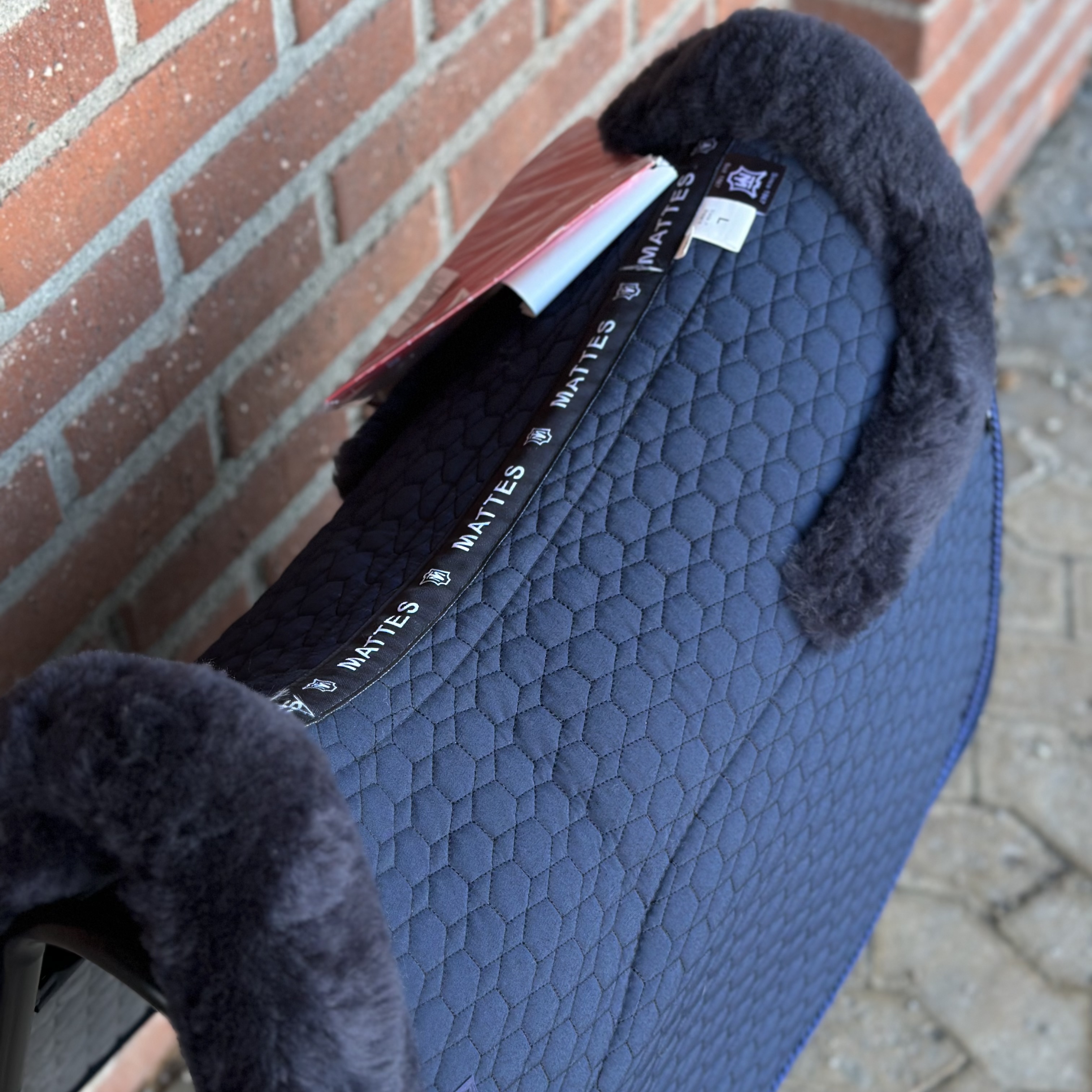 Mattes fårskinnsschabrak 1 fläta - 2