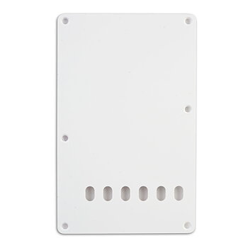 Backplate Tremolo Cover 1-Ply (White)
