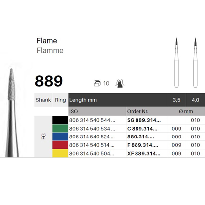 Flamformig FG 889 / 540, 5St.
