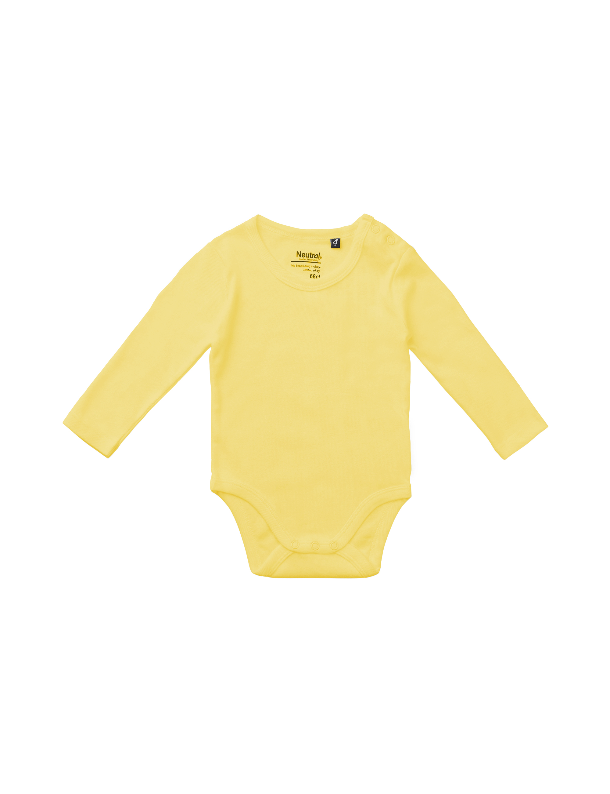 Bebis Långärmad Body - Neutral - Fairtrade & EKO, GOTS - 10 olika färger - 9