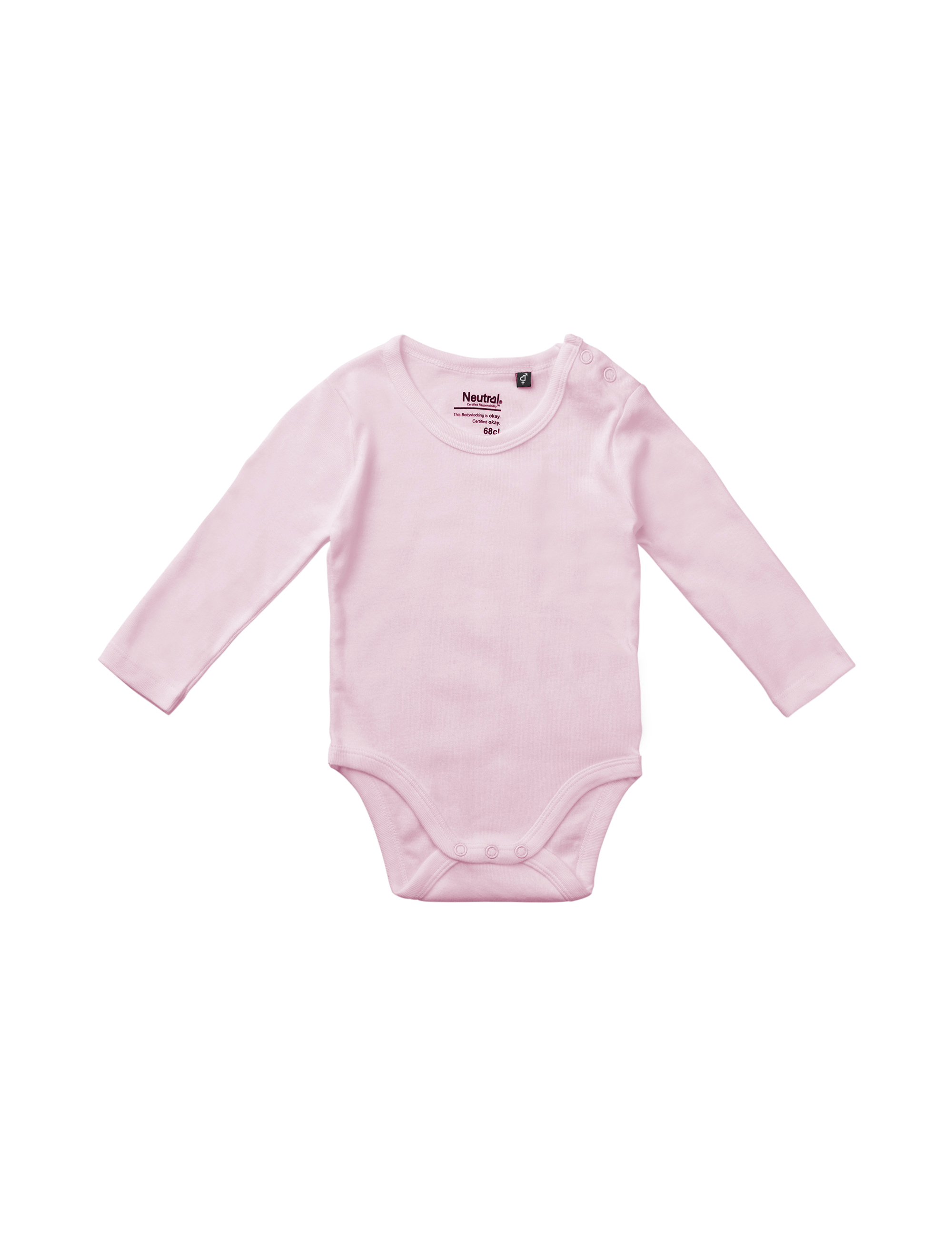 Bebis Långärmad Body - Neutral - Fairtrade & EKO, GOTS - 10 olika färger - 6